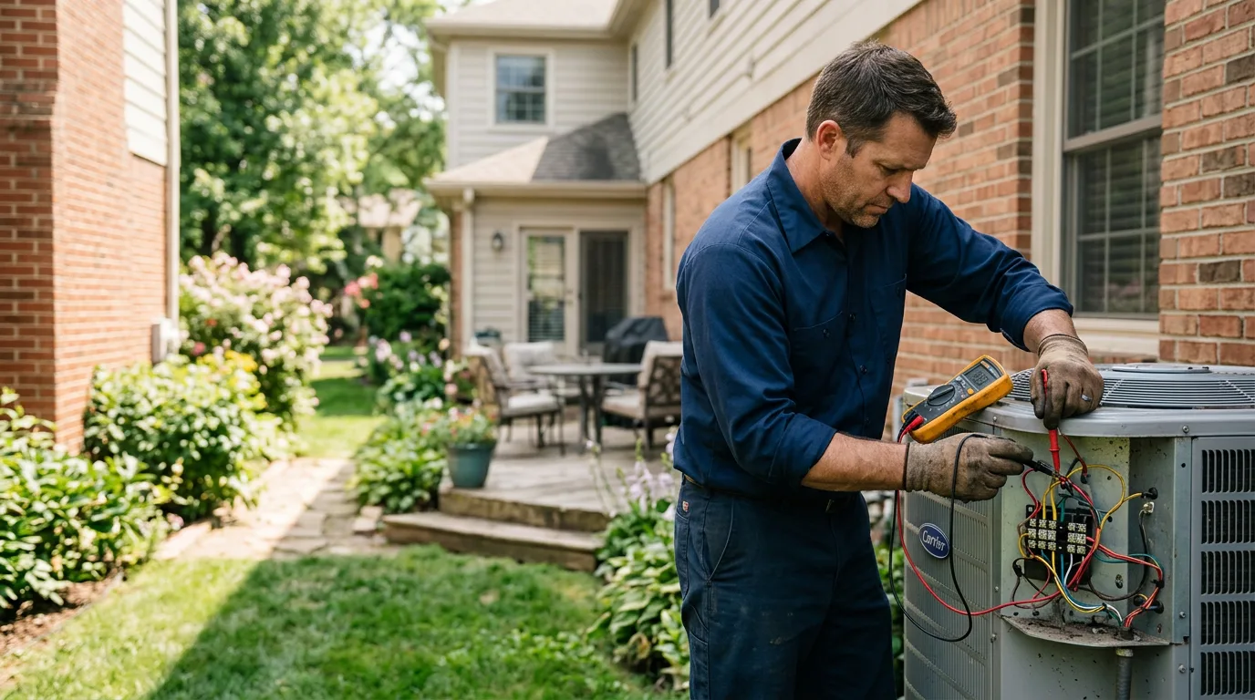 HVAC technician working near Lovilia, IA